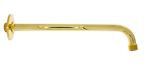 Wandanschluss für Regenbrause/Wandarm 40 cm Gold - polliert/Regendusche Anschluss