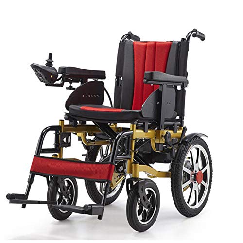 Rollstuhl faltbar, tragbar, elektrisch, Deluxe, leistungsstark, kompakt, mit zwei Motoren, Mobilitätshilfe, Rollstuhl, Mobilitätsroller, Lithium-Batterie