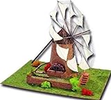Keranova 30250 24 x 24 x 23 cm Singular Gebäude Windmühle Modell 3D Puzzle (1714-piece)
