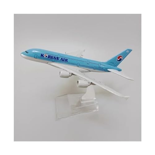 EUXCLXCL Für United States Air Force One B747 Boeing 747 Airline-Modell, Legiertes Metall, 16 cm (Size : Korean A380)