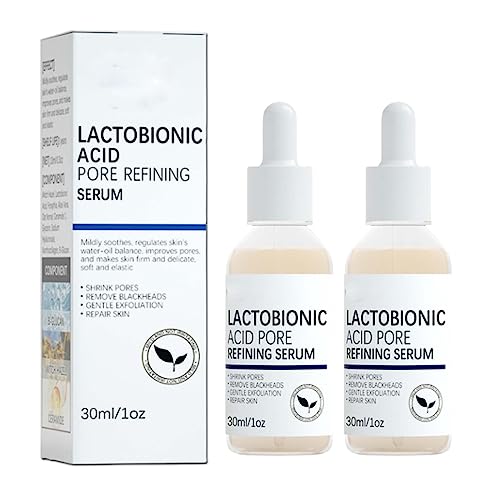 EELHOE Lactobionic Acid Pore Refining Serum, Lactobionic Acid Pore Refining Serum, Lactobionic Acid Pore Shrink Face Serum, EELHOE Lactobionic Acid, Pores Tightening Serum (2pcs)