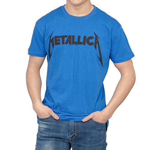 Metallica Logo Blue T-shirt (Adult XXX-Large)