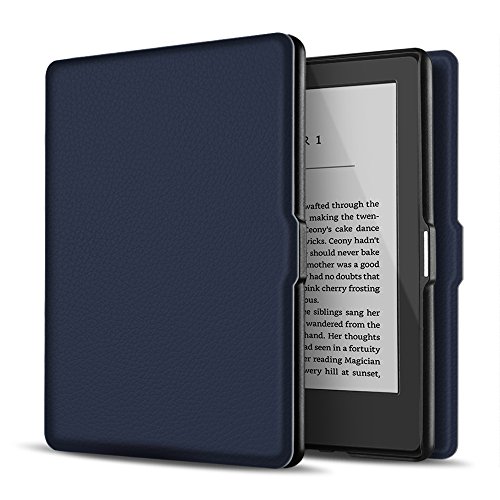 TNP Schutzhülle für Kindle 8. Generation – Slim & Light Smart Cover Case mit Auto Sleep & Wake für Amazon Kindle E-Reader 15,2 cm Display, 8. Generation 2016 Release dunkelblau