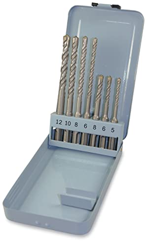 Stayer Metalldose 7 Bohrer (ø5,6,8 X 110/ø6,8,10,12 X 160) – Bohrer Set SDS-Plus