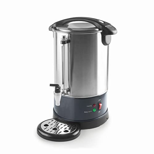 Lacor - 69486 - Kaffeemaschine Trickler, Kaffeemaschine, mit 2 unabhängigen Heizsystemen, Edelstahl, Inhalt 6 l, 1500W