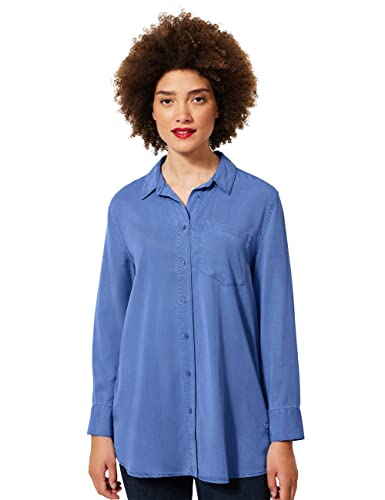 Street One Damen A343509 Longbluse, Dazzling Blue, 44