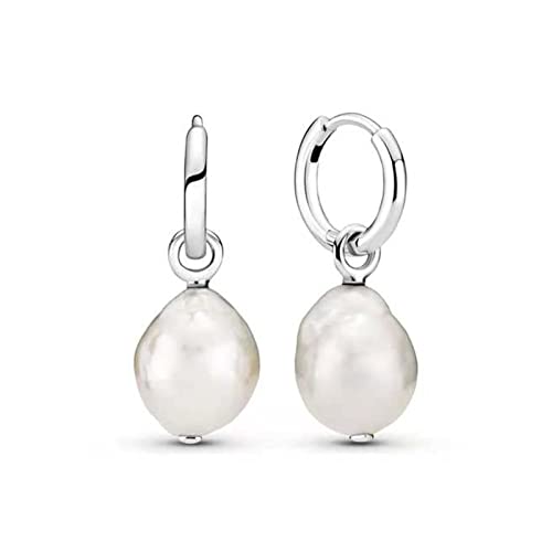 Ohrringe 925 Silber Charme -Ohrringe Perlen-Ohrringe for Frauen DIY. Hochzeit Weihnachts-Jubiläums-Geschenk-Schmuck Ohrringe silber 925