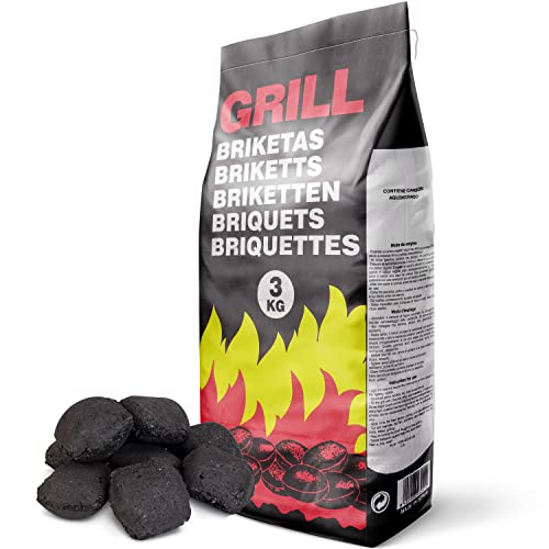 18 kg Grillbriketts (6 x 3 kg Säcke) Grillkohle Holzkohle Holzkohlebriketts Holzkohlegrill Grill