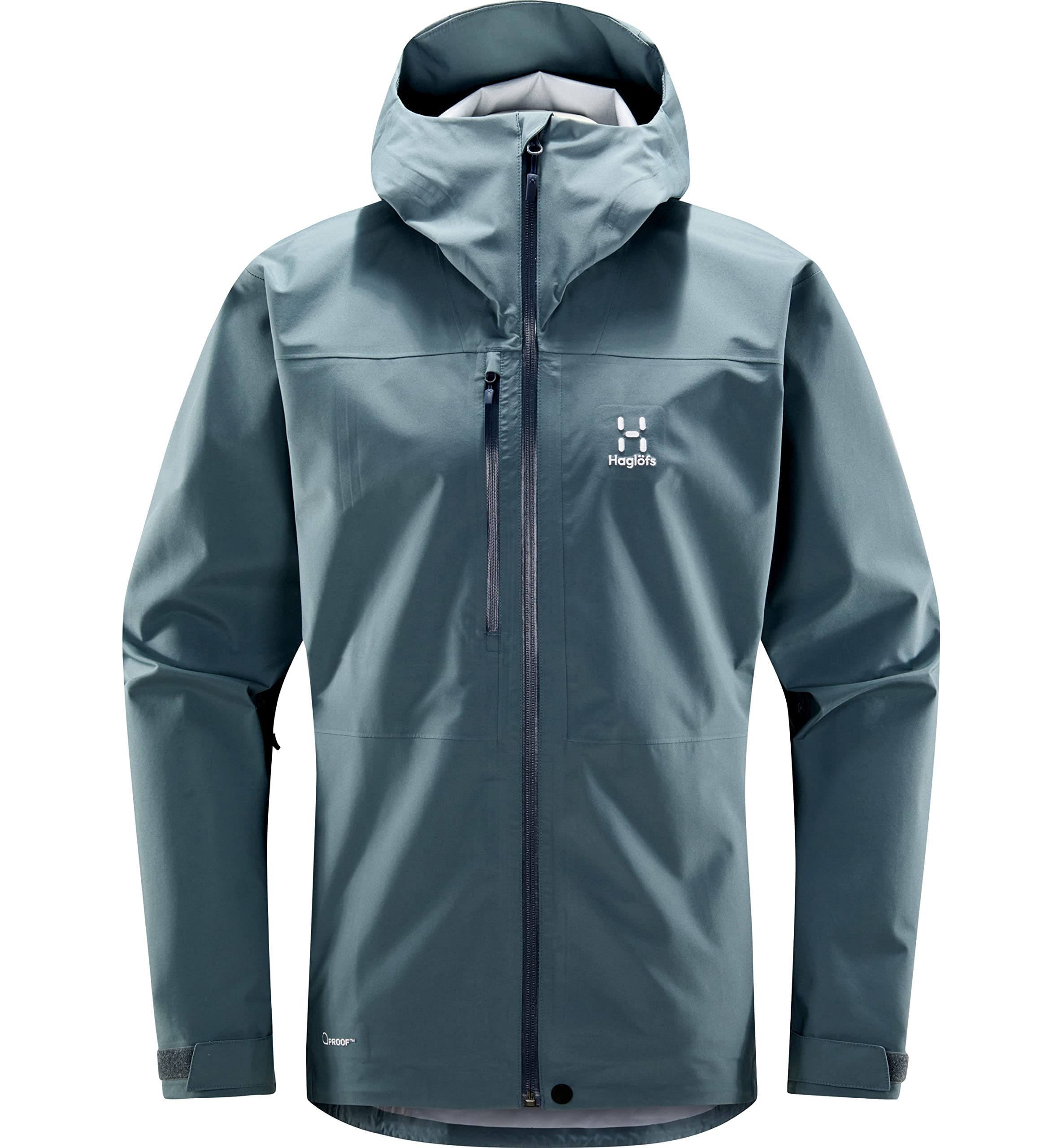 Haglöfs M Front Proof Jacket Blau - Atmungsaktive leichte Herren Proof™ Outdoorjacke, Größe XL - Farbe Steel Blue