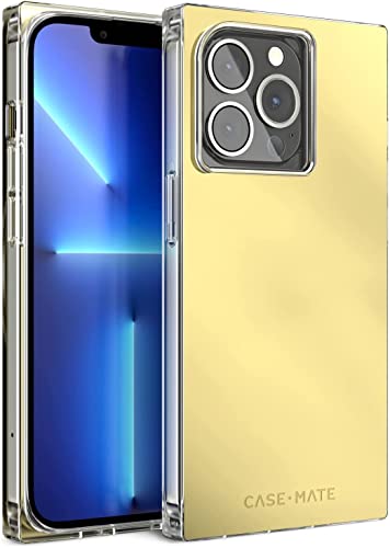 Case-Mate BLOX iPhone 14 Pro Hülle – Gilded Age Gold [3 m Fallschutz] [Kompatibel mit MagSafe] Magnetische Abdeckung mit quadratischen Kanten für iPhone 14 Pro 6,1 Zoll, Kratzfest, stoßfest, schlanke