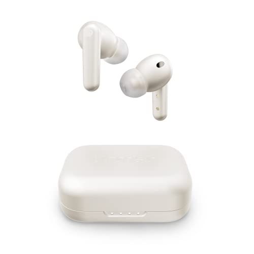 Urbanista London Noise Cancelling Kopfhörer True Wireless Earbuds, 25h Laufzeit, Hi-Fi Stereo Sound, Bluetooth 5.0, Integriertes Mikrofon, Kompatibel Android und iOS - Weiß