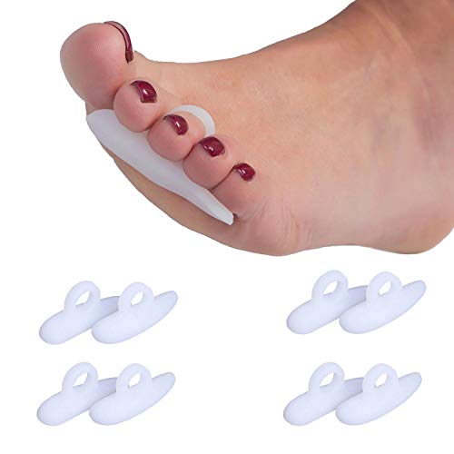 Pedimend Silicone Gel Hammer Toe Separator (4pair) | Toes Straightener | Ideal for Crooked Toes/Hammer Toes/Calluses/Corns | smoothed curved toes | absorb shock & vibration | Foot Care