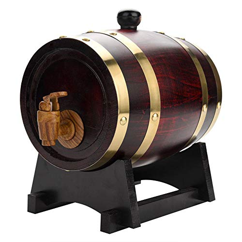 Weinfass aus Eichenholz, 1,5 l, Vintage-Stil, für Bier-, Whisky- und Rum-Ports, 20 x 20 x 30 cm 1.5L