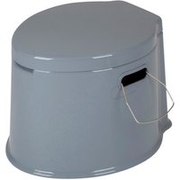 Bo-Camp Tragbare Toilette, 7 l, Grau