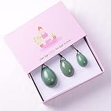 Jade-Ei-Massagestab, Geschenkboxen, natürliches Kristallbohrer-Ball-Übungswerkzeug, 4-tlg JIYUEYIN (Color : 3 Pcs and Box)