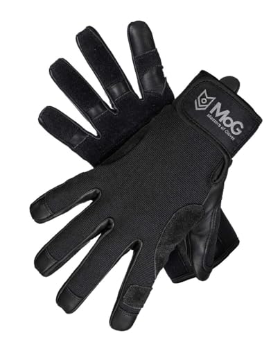 MOG Masters of Gloves Fast Rope Black 9163 professioneller Fast-Roping Abseil-Handschuh, Kletter-Handschuh, taktischer Schutz-Handschuh für Rettungsdienst, Militär, Polizei, Industriekletterer