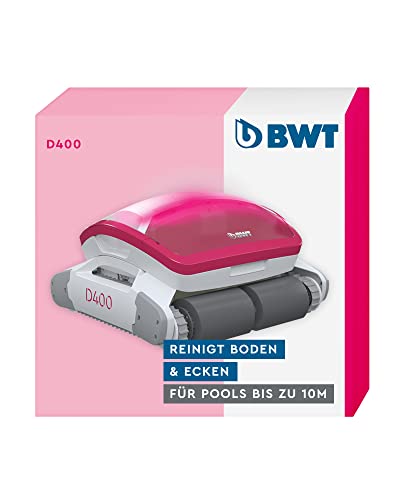 BWT Pool-Roboter D400 | Optimale Reinigung für den Boden | Beste Filterleistung & Zügige Reinigung | LED-Beleuchtung