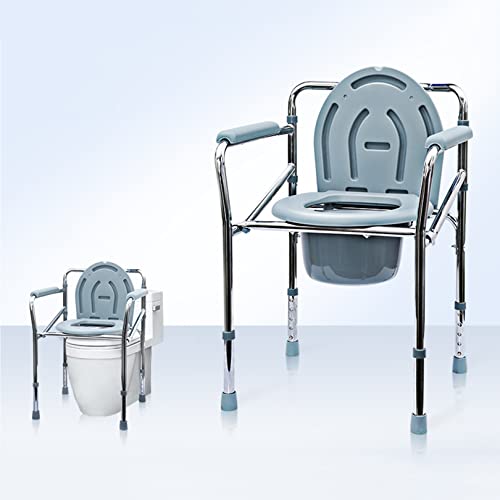 Strapazierfähige Kommode | Toilettenstuhl am Nachttisch mit Armlehnen und Sicherheitsrahmen für das Badezimmer für ältere Menschen, Erwachsene | Einstellbare Sitzhöhe