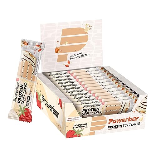 Powerbar Protein Soft Layer Strawberry White Chocolate 12x40g - Proteinreich + Palmölfrei