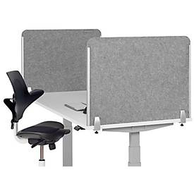 Schreibtisch-Akustik-Trennwand BE Safety Screen Seitenwände, PET-Filz recycelt, versch. Ausführungen