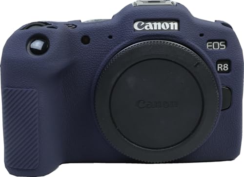Zakao R8 Hülle, weiche Silikontasche, leicht, schmal, Gummi, schützende Digitalkamera-Schutzhülle für Canon EOS R8 (blau)