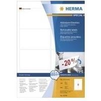 HERMA Movables - Selbstklebende Etiketten - weiß - 96 x 63,5 mm - 800 Stck. (100 Bogen x 8) (10308)