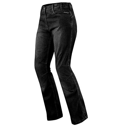 A-Pro Jeans Damen Denim CE Knie Protektoren Motorrad Biker Pants Hose Schwarz 38