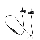 Lenco EPB-030 Schweißfester Bluetooth Kopfhörer - In-Ear Kopfhörer - Bluetooth 5.0 - Li-Ionen Akku mit 100mAh - bis zu 10 Stunden Spielzeit - Freisprechfunktion - schwarz, 2127066