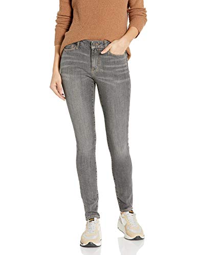 Goodthreads Mid-Rise Skinny jeans, Hi-Lo Grey, 24 Regular