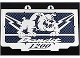 Kühlerverkleidung/Kühlerabdeckung GSF 1200 Bandit 96>00"Bulldog + blaues Schutzgitter