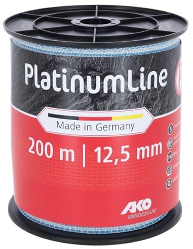 Ako PlatinumLine Band 200mx12,5mm, weiß/blau