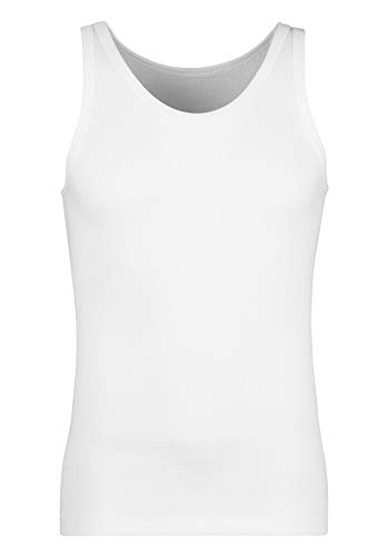 HUBER Herren Achselshirt 2er Pack Unterhemd, Weiß (Weiss 0500), XXX-Large (Herstellergröße: 3XL)