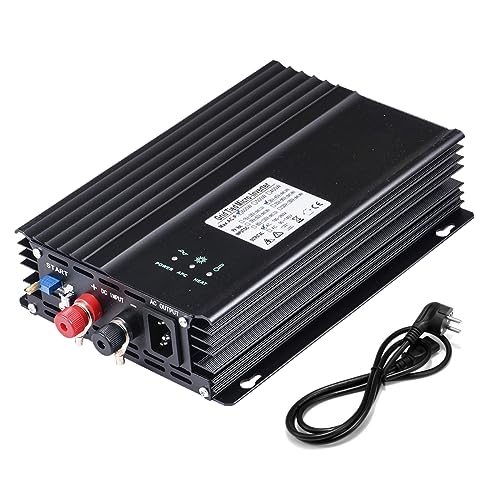PMSUN 600W Grid Tie Inverter DC26V-45V MPPT Pure Sine Wave AC230V for 24V 36V Solar Panel, Adjutable 24V Battery Discharge