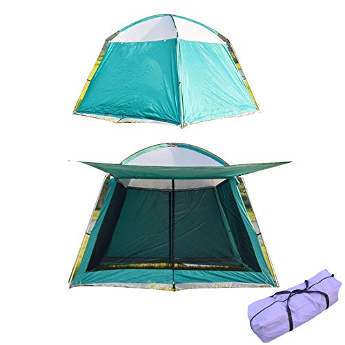 Leichtes Campingzelt, Kuppelzelt für 5–8 Personen, automatisches, wasserdichtes Campingzelt mit Veranda, mit Schutz für Kinder und Familien