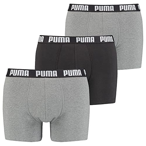 PUMA Boxer Briefs Boxershorts Men Herren Everyday Unterhose Pant Unterwäsche 6 er Pack , Farbe:004 - Grey Combo, Bekleidungsgröße:M