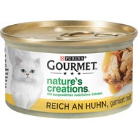 Sparpaket Gourmet Nature's Creations 24 x 85 g - Huhn mit Spinat & Tomaten