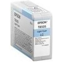 Epson T8505 - Hell Cyan - Original - Tintenpatrone - für SureColor P800 (C13T850500)