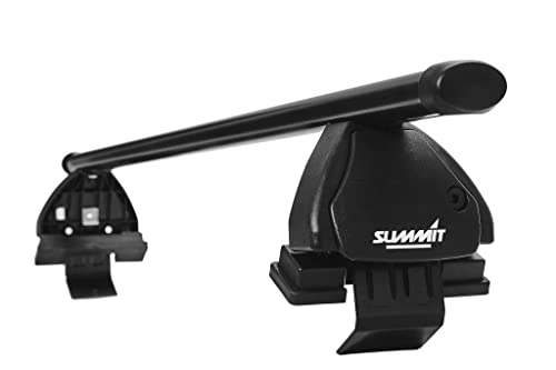 Summit SUP-056 Premium-Dachträger, abschließbar, Multi-Fit, schwarzer Stahl, 2 Stück