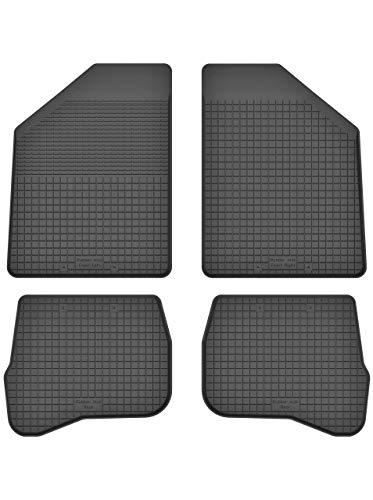 Gummimatten Fußmatten 1.5 cm Rand kompatibel mit Toyota Corolla VIII E11 (1997-2002) ideal angepasst 4 -Teile EIN Set