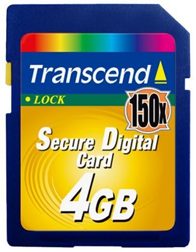 Transcend Secure Digital (SD) Speicherkarte 150x 4 GB (original Handelsverpackung)