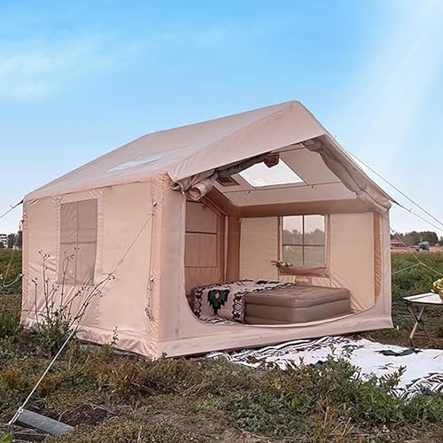 Aufblasbare Kabine, aufblasbares Zelt, 8㎡ Campingausrüstung, 420D Oxford-Stoffzelt, Sonnen- und Regenschutz, Sichtoberlicht