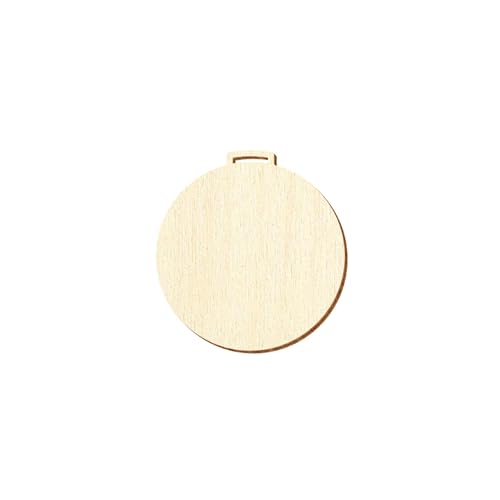 Holz Medaille rund - Deko Basteln 3-20cm, Durchmesser:Ø 8cm, Pack mit:100 Stück