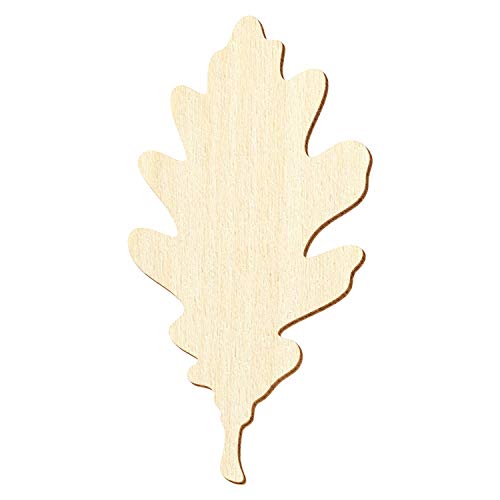 Holz Eichenblatt V1 - Deko Zuschnitte 3-50cm, Größe:10cm, Pack mit:100 Stück