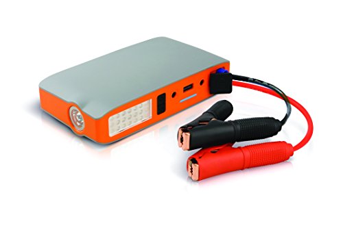 IconBIT FTB 12000JS JUMP STARTER Powerbank - Ladegerät mit mit PKW Starthilfe-Funktion (12000mAh), grau-orange