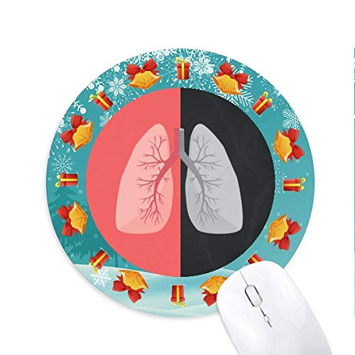 Logo Lung Vergleich Mousepad Rund Gummi Maus Pad Weihnachtsgeschenk