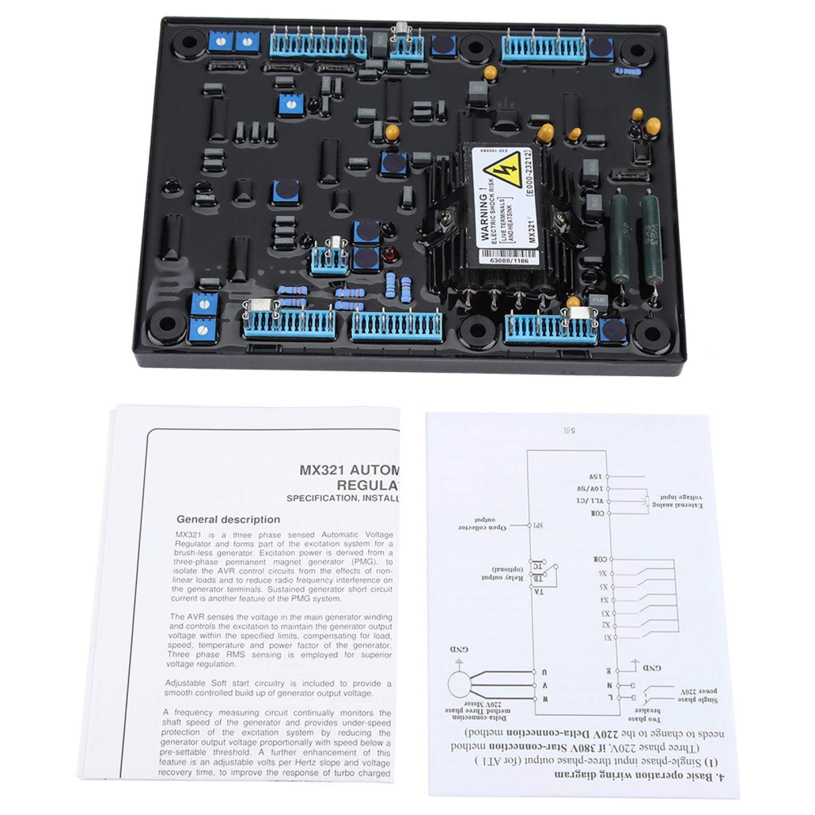 BWLZSP Spannungsregler, MX321 AVR Automatic Voltage Regulator Controller Generator Aggregate Teile