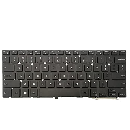 FQ Laptop Tastatur für Dell Inspiron 13 7368 7378 Amerikanische Version Schwarz