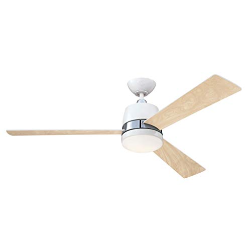 Westinghouse Tristan Deckenventilator (B x H) 132cm x 36.6cm Flügelfarbe: Weiß Gehäusefarbe (Deta