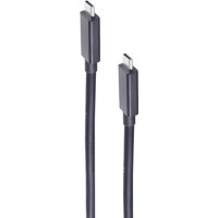 shiverpeaks ®-BASIC-S--USB-C Verbindungskabel--USB Kabel Typ-C Stecker auf Typ C Stecker, 4.0 Gen 3x2, schwarz, 1m (BS13-65025)