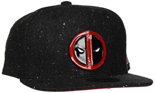 Baseball Cap DEADPOOL-Metal Badge Logo Snapback Cap Kappe One Size
